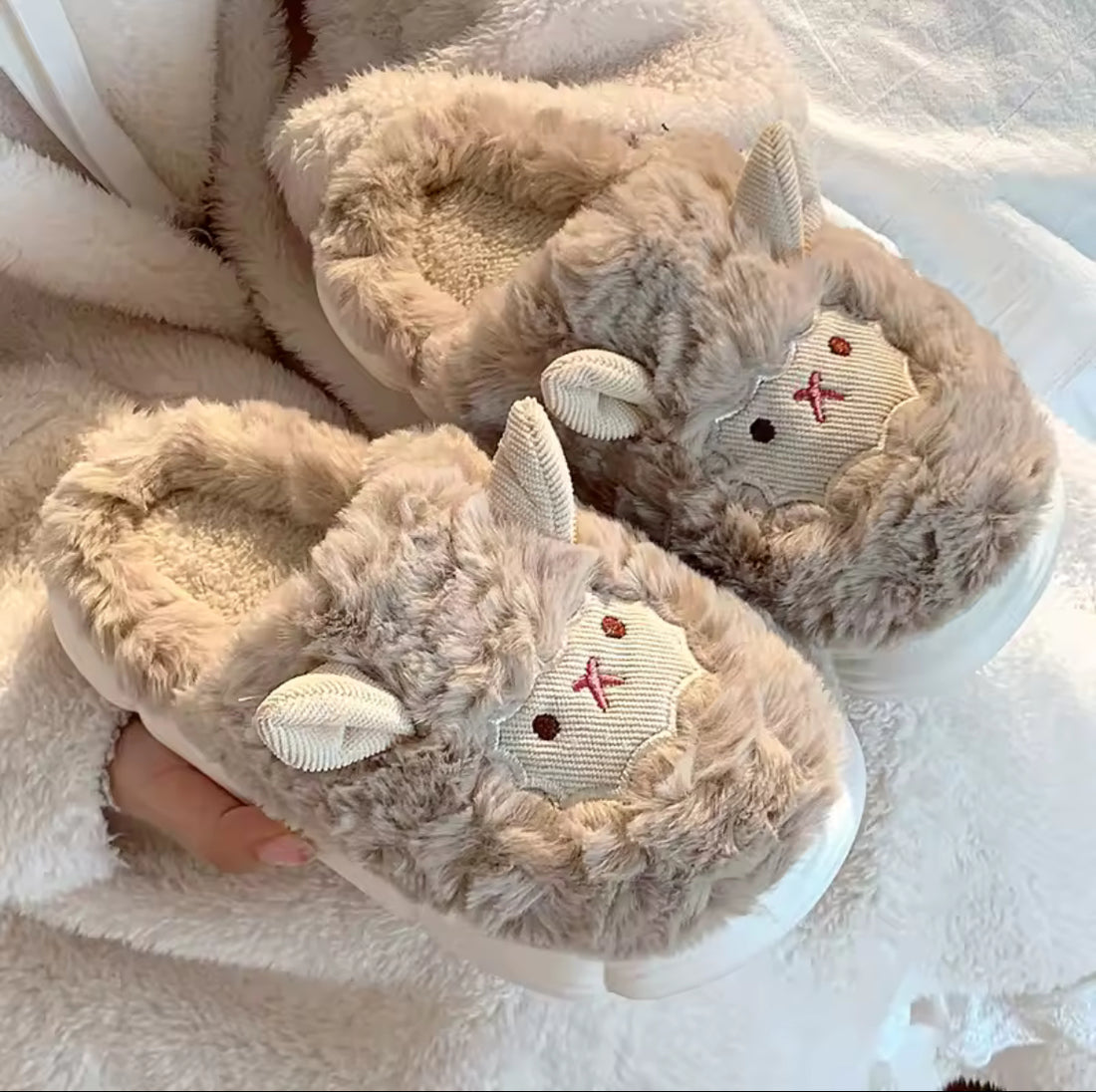 Moo & Pals™ - Soft-Stitched Cow Slippers